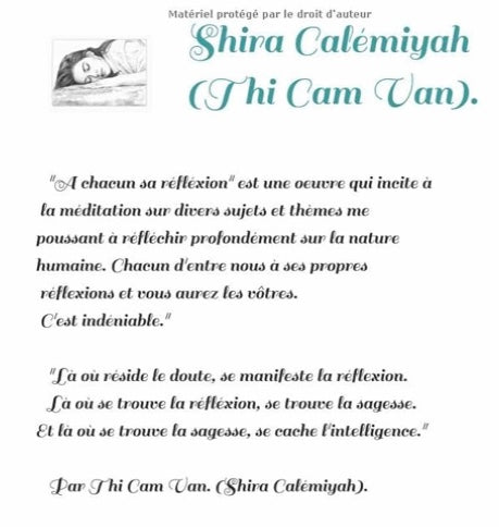 E-BOOK, "A Chacun sa réflexion"